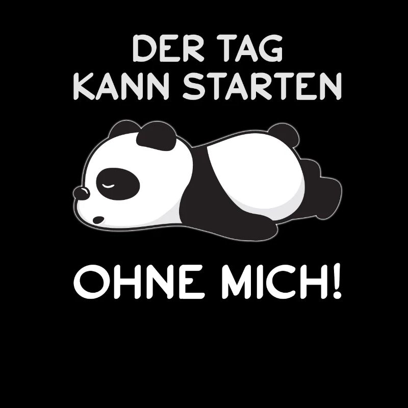 Schlaf Panda Sprüche Kuscheltier Geschenk