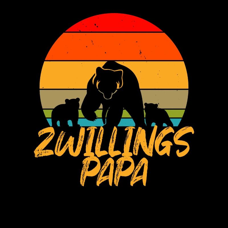 Zwillingspapa Zwillingsvater Geschenk