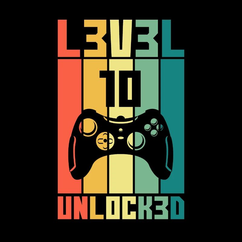 Level 10 Unlocked Zocker 10 Geburtstag Geschenk
