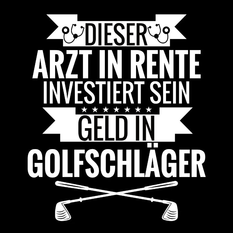 Arzt in Rente Golf Golfschläger