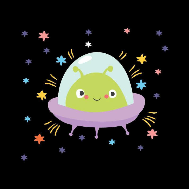 Cute UFO Space Alien Alien