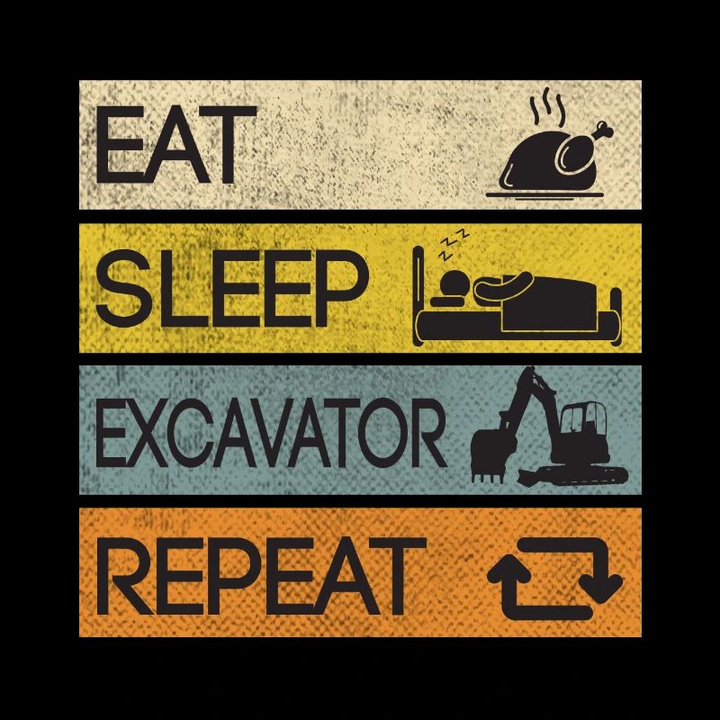 Excavator Construction Site Excavators Repeat