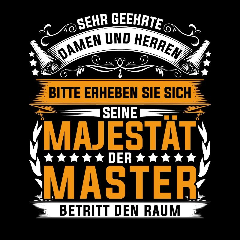 Abschluss Mastertitel Majestät Master Absolvent