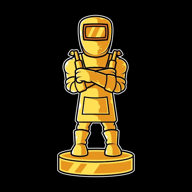 Goldene Trophäe Schweißer