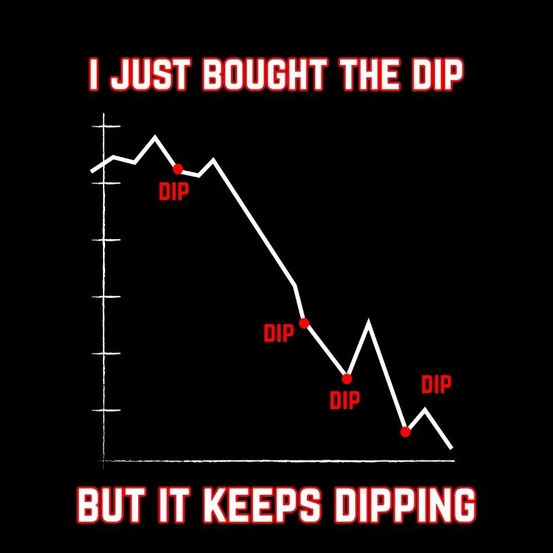 Actions et crypto-monnaies Proverbe Bought the Dip
