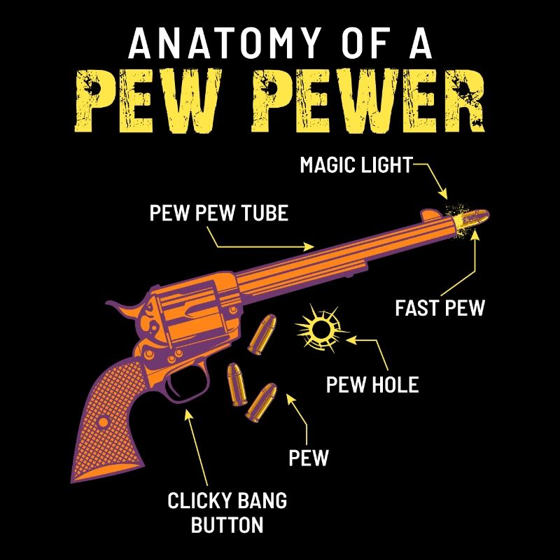 Arme de poing arme d’anatomie Pew Pewer