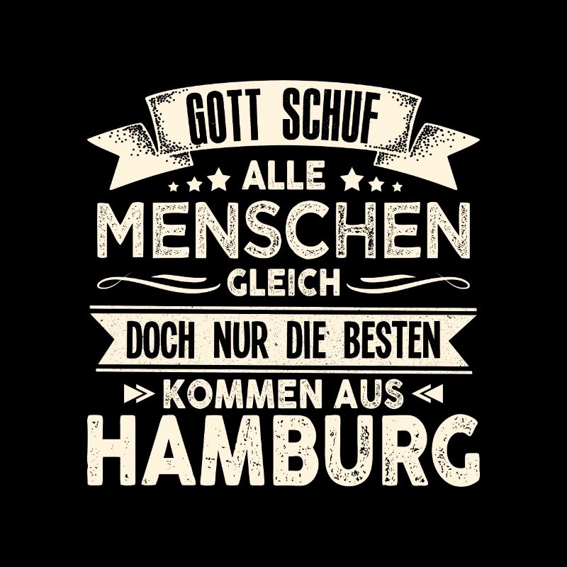 Gott schuf Hamburger anders Hafen