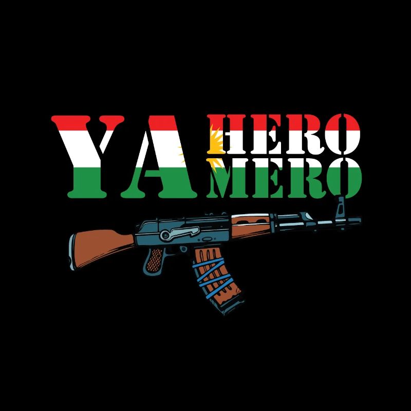 Drapeau du Kurdistan Yamero Yahero Kurde Meme