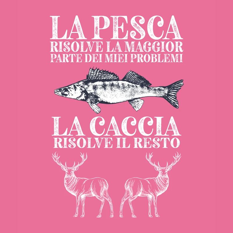 Problemi di pesca e caccia pescatore