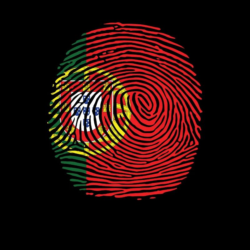 Empreinte digitale du drapeau du pays portugais