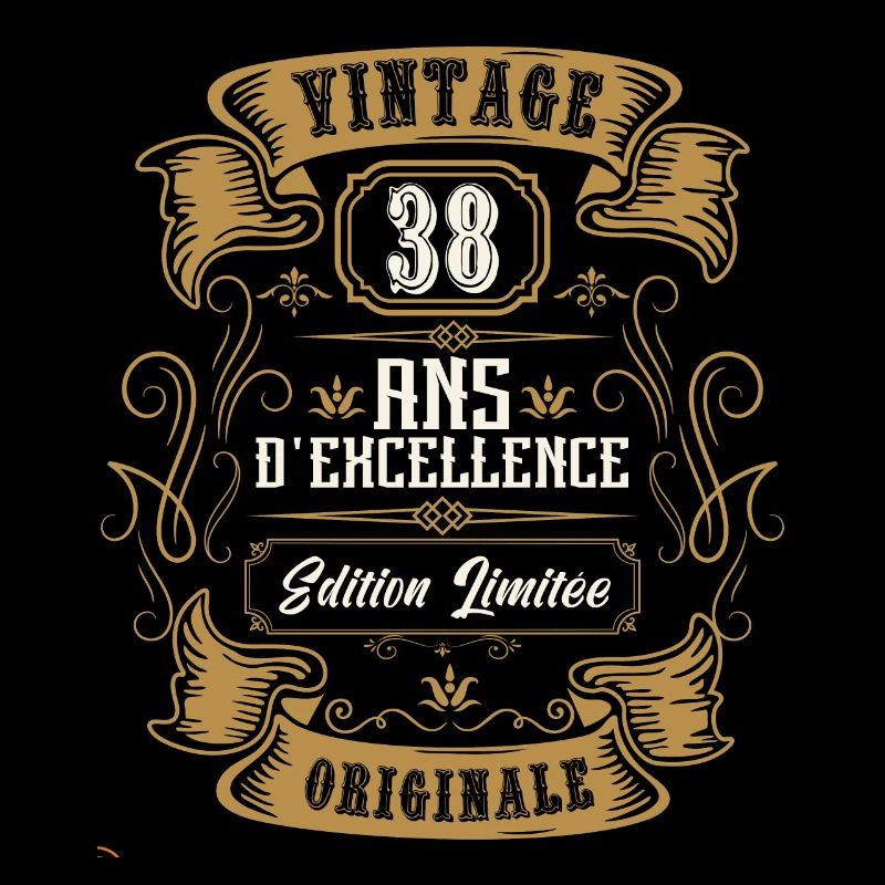 vintage 38 ans anniversaire, édition limitée.