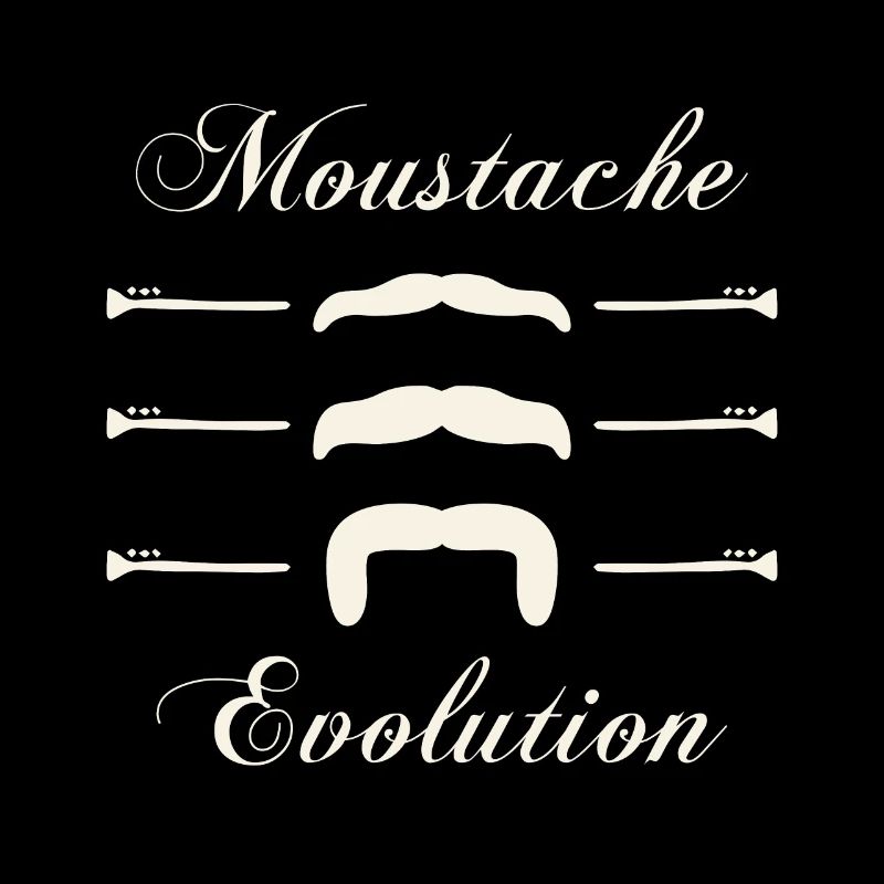 moustaches évolution, Idée cadeau d'élégance.