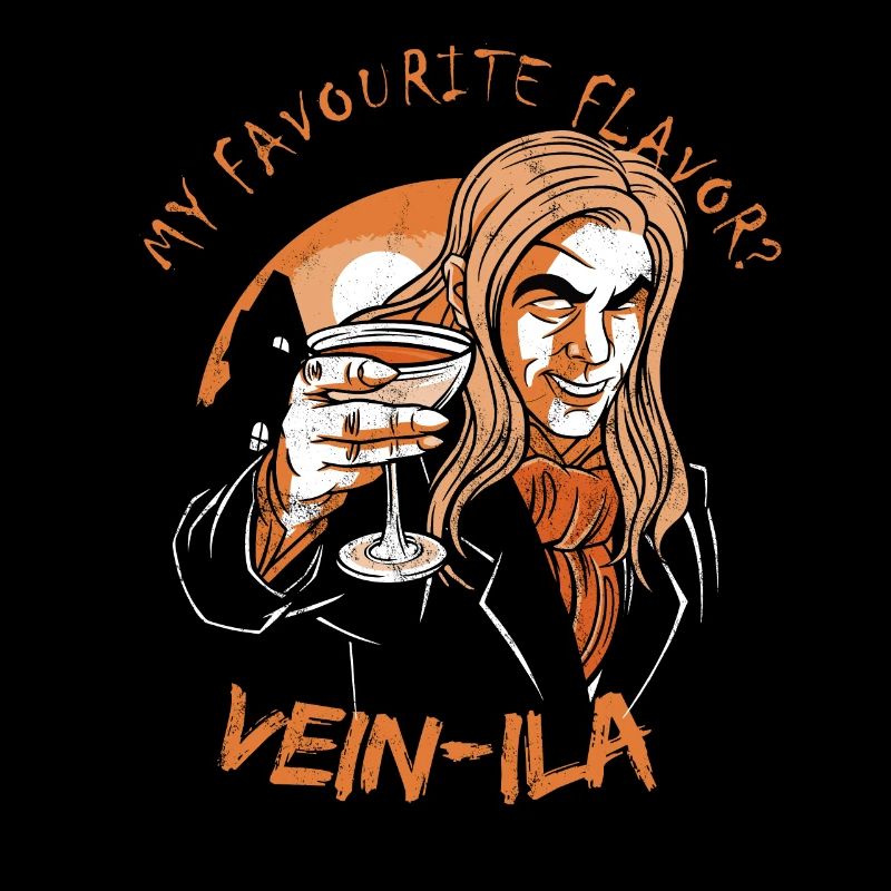 Ma saveur préférée Veinila Halloween Vampire Pun