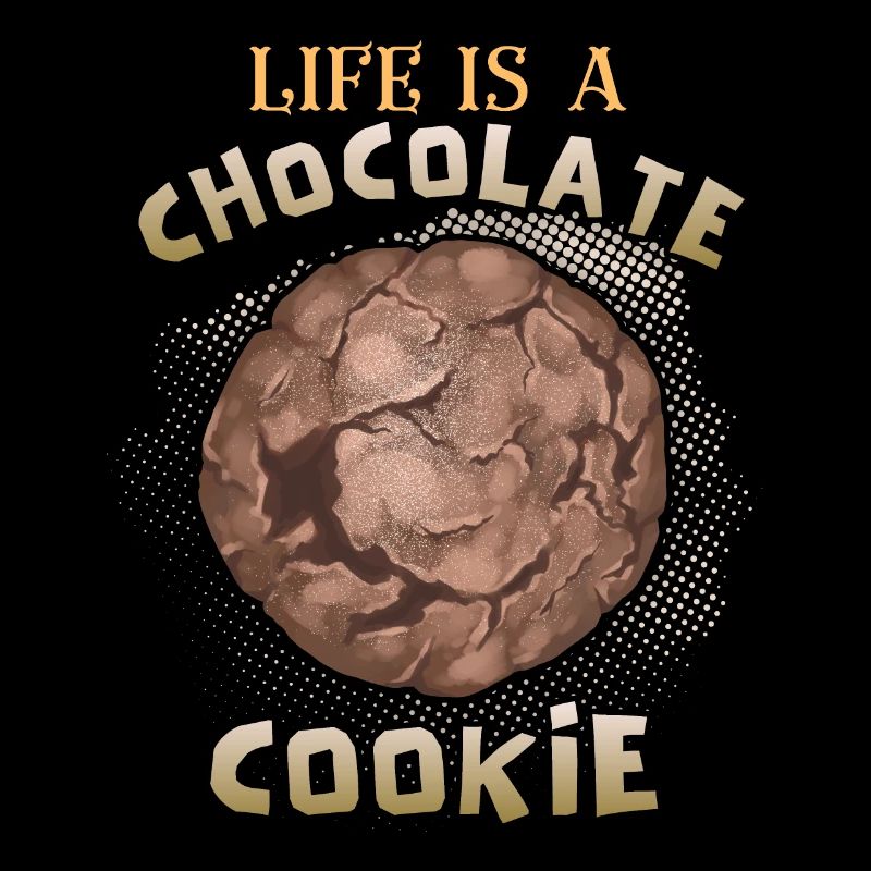 Chocolat, biscuits aux pépites de chocolat drôle de dicton