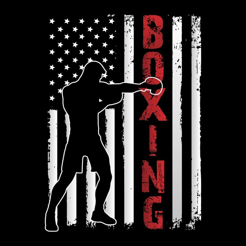 Boxer Boxring Amerikaflagge Box Boxkampf Boxsack