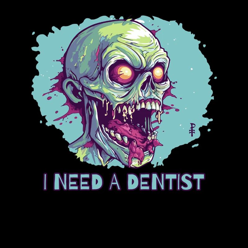 Bad teeth zombie, I need a dentist
