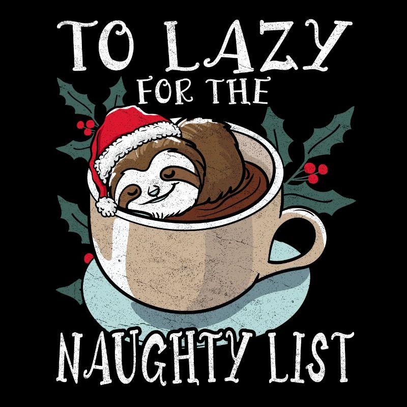 Faultier Weihnachten Kaffee