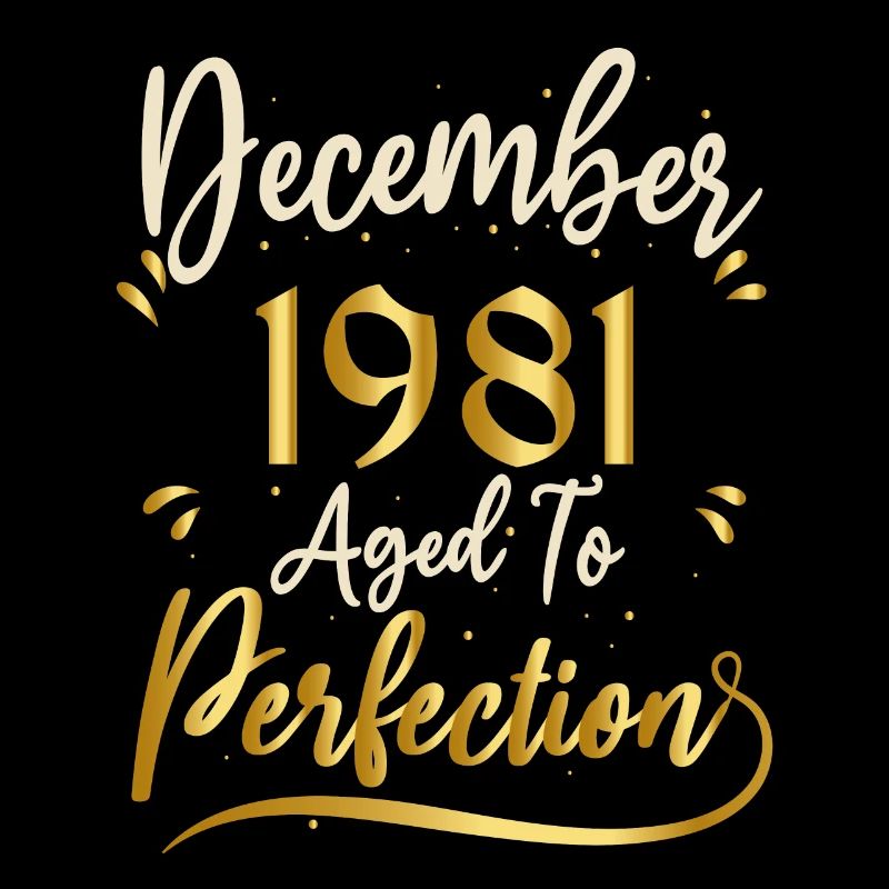 Décembre 1981 Décembre anniversaire December 1981