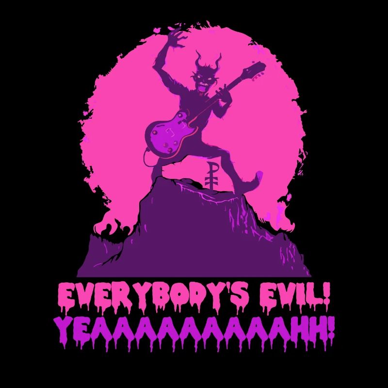 Everyone is evil! Devil's rock concert in hell