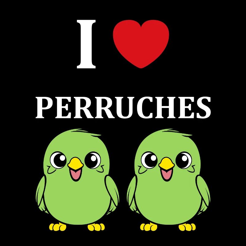 Oiseaux perruches humour petite perruche