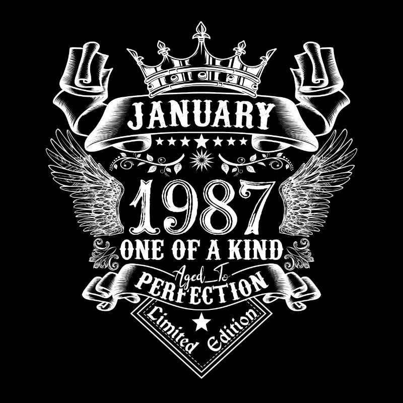 1987 Janvier 1987 anniversaire Janvier 1987
