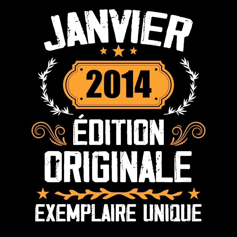 Anniversaire Cadeau Millésime Janvier 2014 - 2014