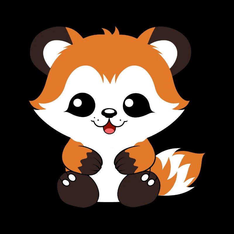 Fuchs liebt den kleinen roten Panda