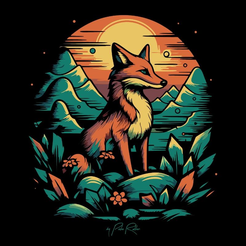 A fox in the field