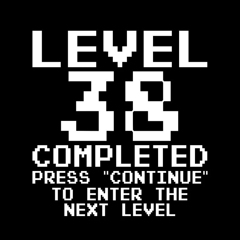 38 Years - 38th Birthday Level 38 Complete Design