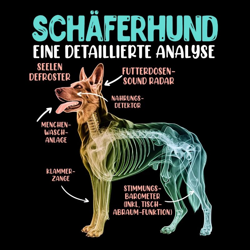 Deutscher Schäferhund DETAILIERTE ANALYSE Lustig
