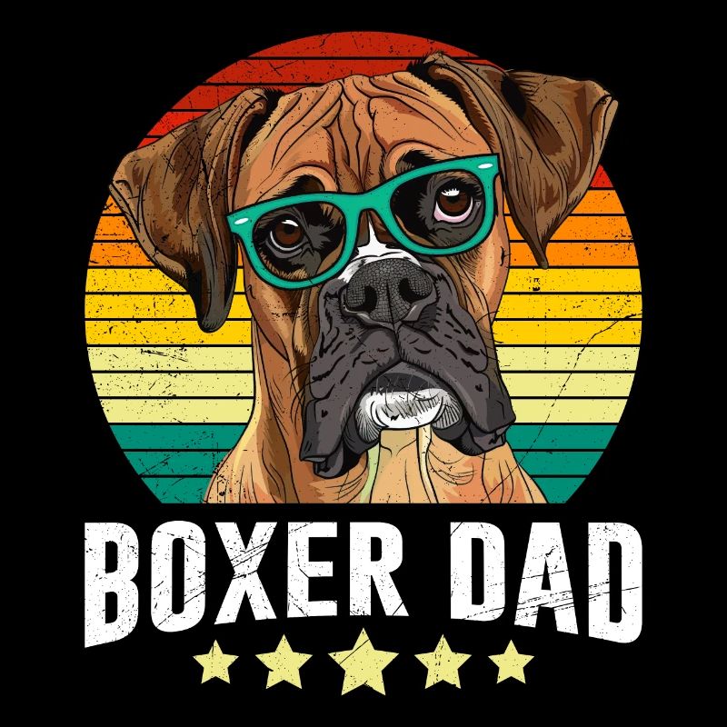 BOXER DAD Deutscher Boxer Hundepapa Boxer