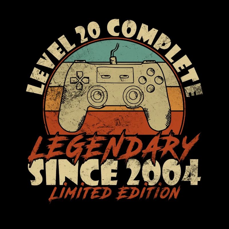 Level 20 Complete 20 Years Gamer Level 20 Complete