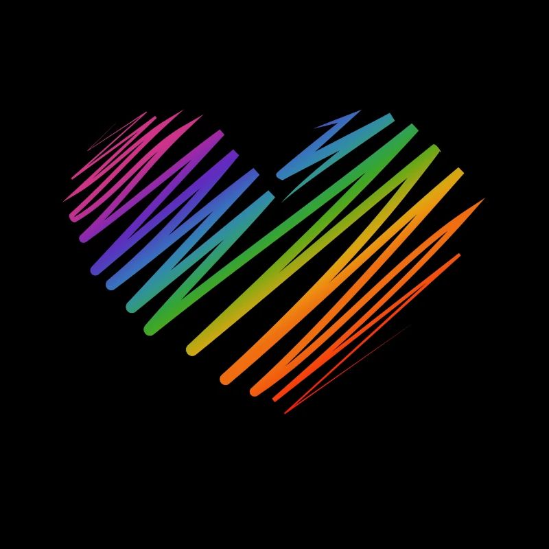 Pride Hjärta | Rainbow Pride Month Frihet