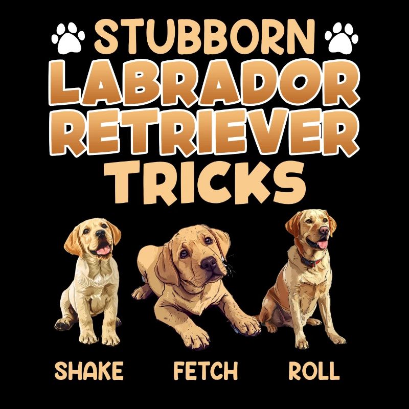 Labrador Fan STUBBORN LABRADOR TRICKS Labrador