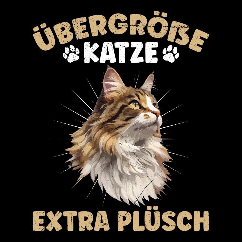 Maine Coon PLUS TAILLE CHAT EXTRA Peluche Drôle