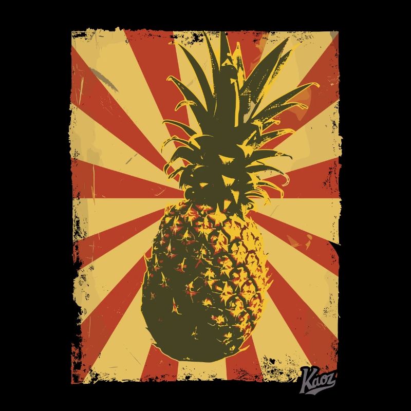 Propaganda-Stil Ananas