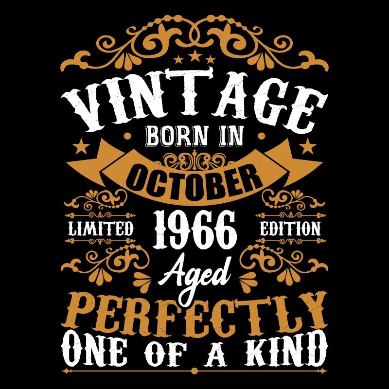 1966 Retro 1966 October Birthday October 1966