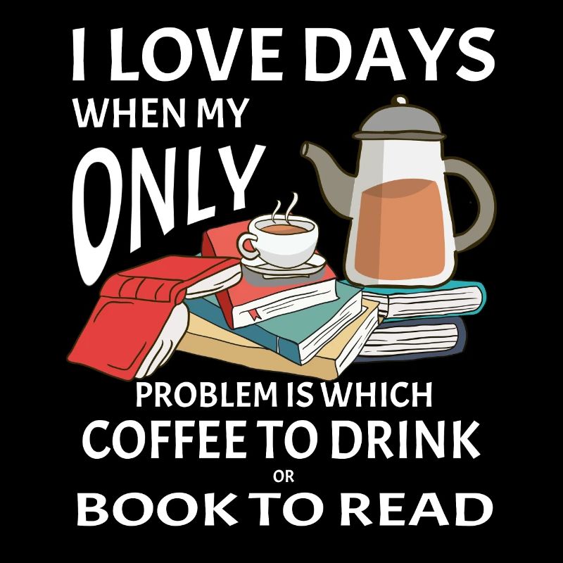 Lecture de livres de café