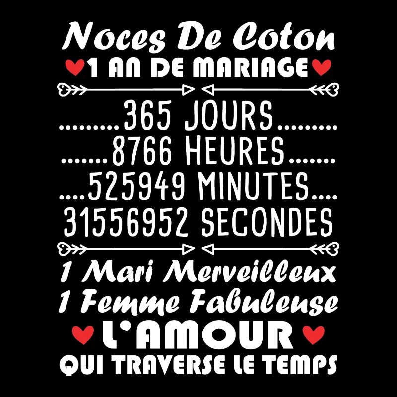 Noces De Coton 1 An De Mariage