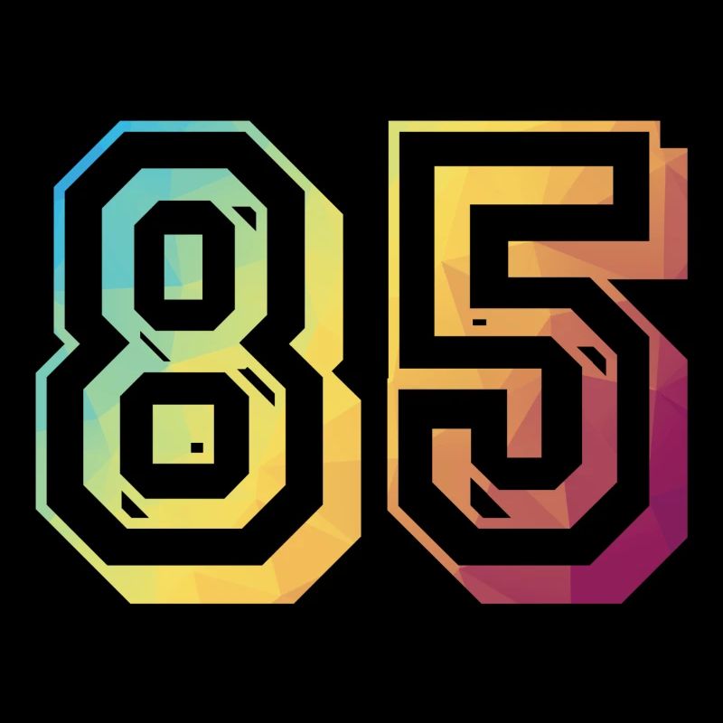 85 years birthday Rainbow