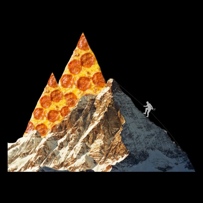 Montagnes de pizza