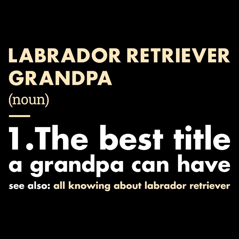 Labrador Retriever Grandpa Definition