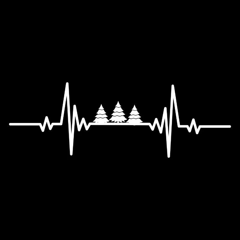 Heartbeat three small trees