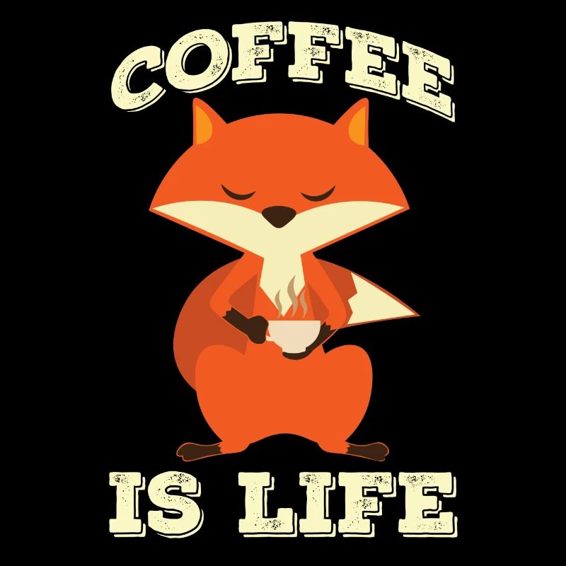Cadeau drôle de moufle de Fox Fox Coffee Morning