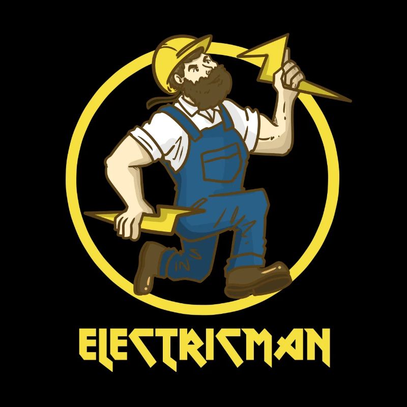 Elektriker Superheld Strom Blitz Geschenk Beruf