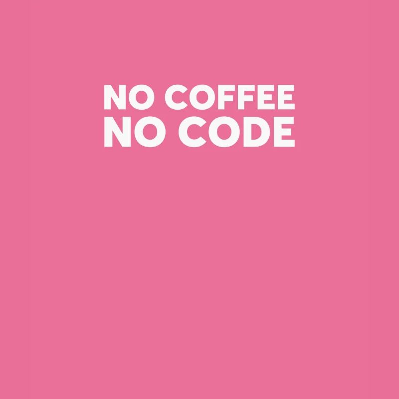 No Code No Coffee Developer Programmer T-Shirt