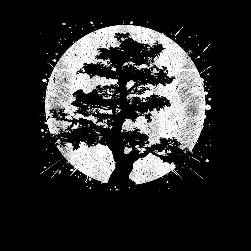 Meditative Japanese Buddha Tree