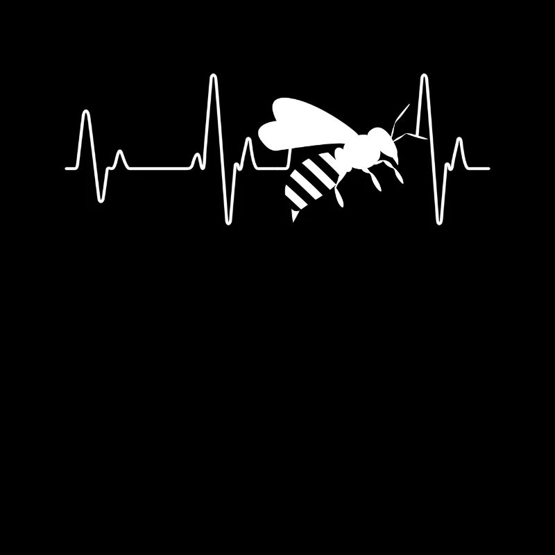 Cool Bees EKG silhouette heartbeat gift idea