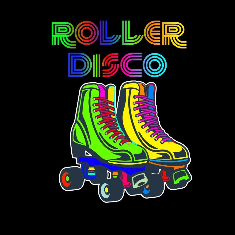Roller Skates Roller Disco Retro 70s 80s 70s 80s