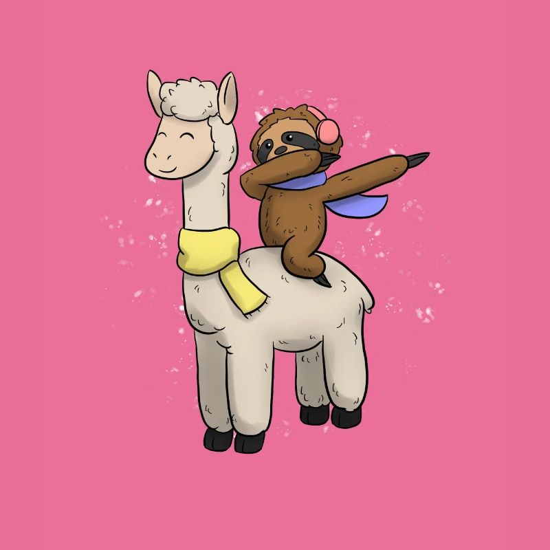 Lama sloth Christmas present